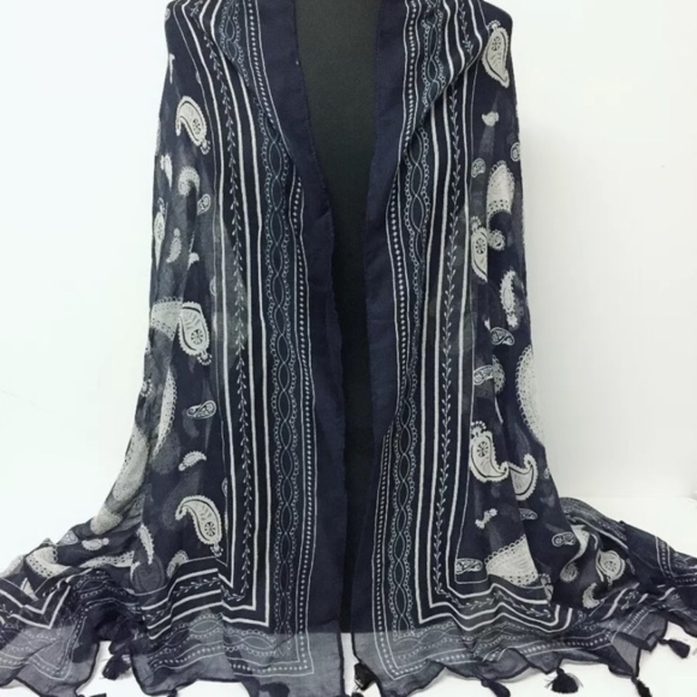 Scarf 2for $20 mix and match dark blue in color